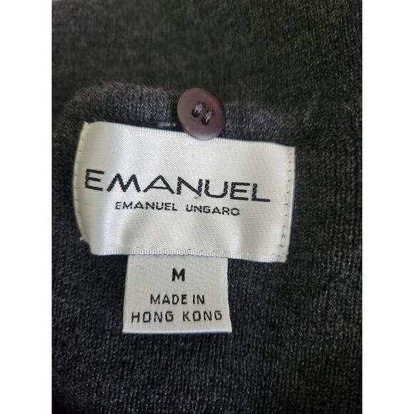 Emanuel Ungaro Vintage sweater sz M wool/cashmere old Money capsule Wardrobe - Picture 3 of 6